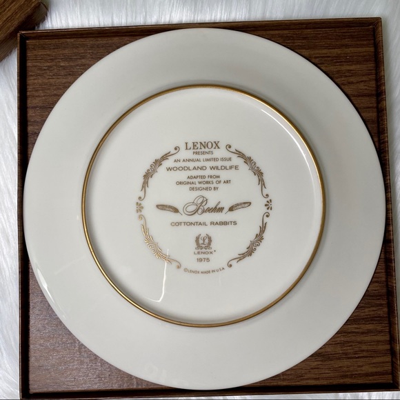 NIB Lenox Bohem Cottontail Rabbits Dinner Plate - Picture 3 of 3